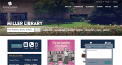 Desktop Screenshot of library.cornerstone.edu