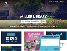 Tablet Screenshot of library.cornerstone.edu